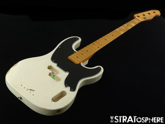 Fender Mike Dirnt Road Worn Precision P Bass BODY & NECK Ash Nitro White Blonde