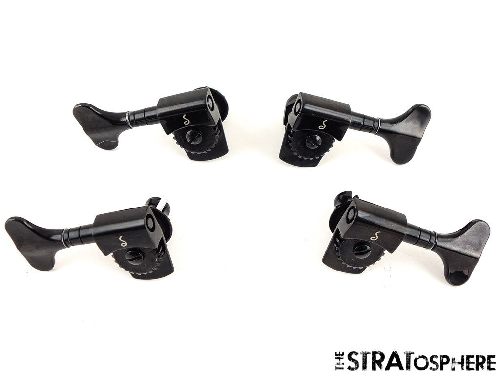 NEW Schaller 2x2 M4S Lightweight Bass TUNERS Pegs 22:1 Ratio Black TK-0989-003