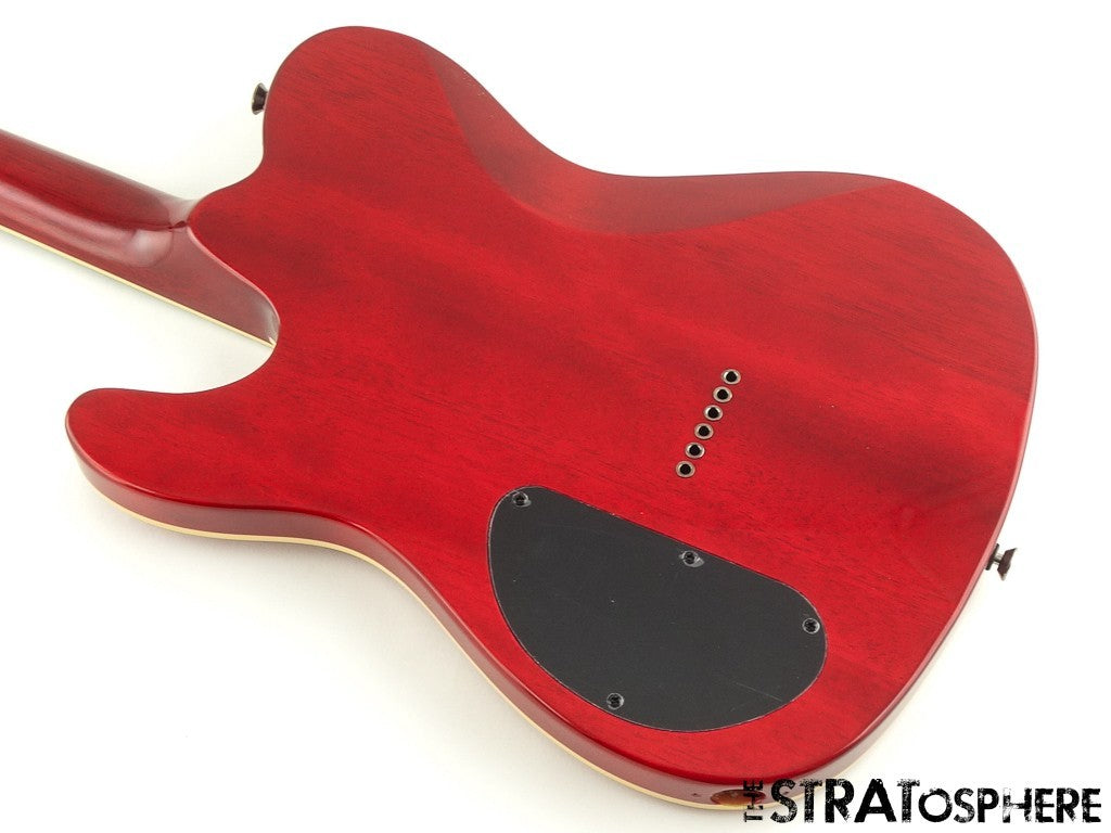 Fender Flame Maple Top Telecaster Tele BODY + NECK FMT Set Neck Crimson Red