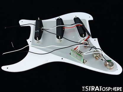 *NEW Wilkinson WOVS LOADED PICKGUARD for Fender Strat Parts White 1 Ply 8 Hole