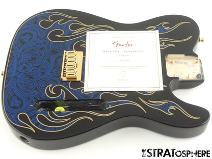 Fender James Burton Telecaster Tele BODY + HARDWARE Blue Paisley Flame $20 OFF
