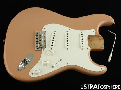 Fender Custom Shop 58 C/R Strat TCP LOADED BODY Stratocaster Dirty Shell Pink.