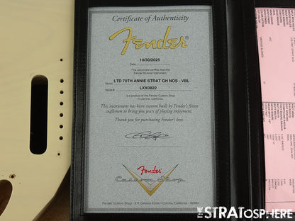 Fender Custom Shop 70th Annie Stratocaster NOS BODY Strat Vintage Blonde