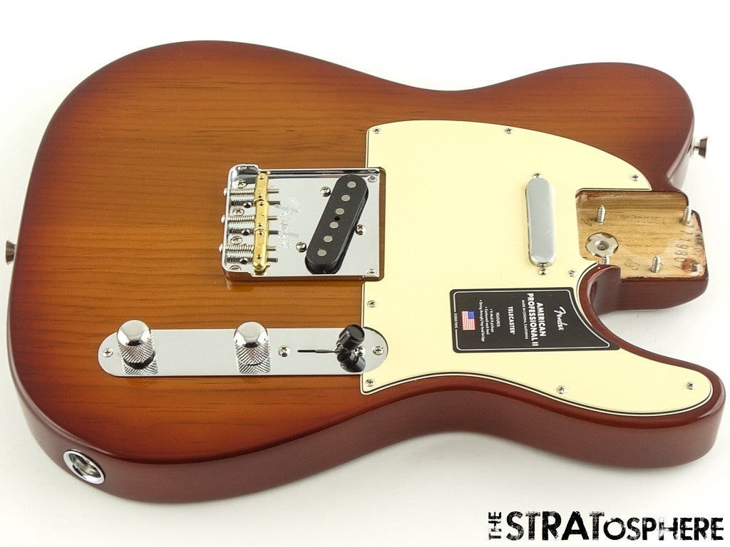 Fender American Professional II Telecaster LOADED BODY Tele Pine Sienna Sunburst