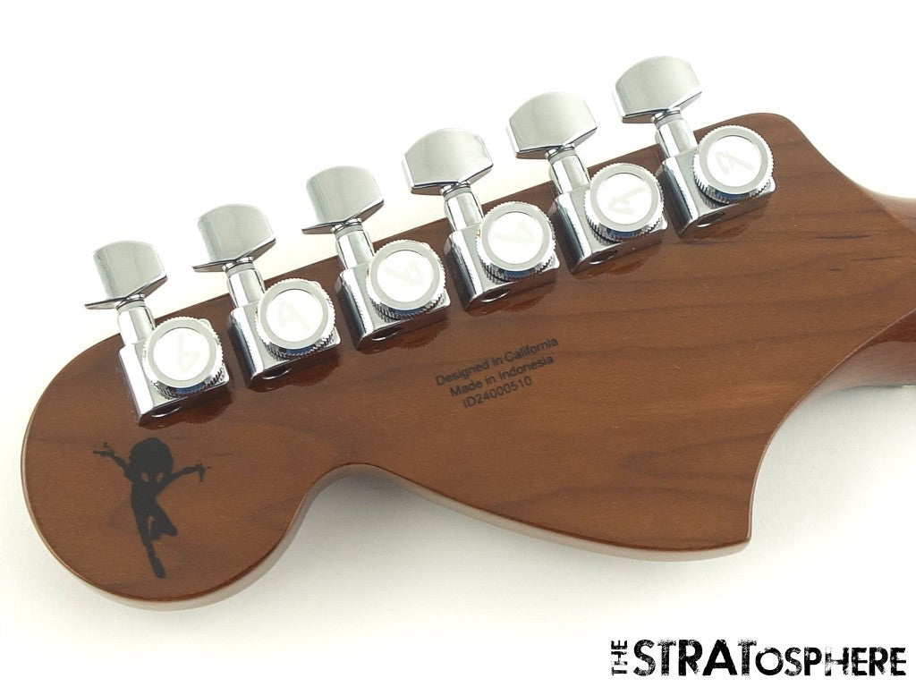 Fender Tom Delonge Starcaster NECK w/ LOCKING TUNERS, ''C'' Roasted Slab Rosewood.