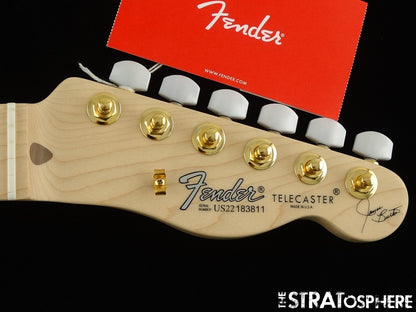 USA Fender JAMES BURTON Telecaster Tele NECK + TUNERS Maple, Satin 60s ''U'' Shape