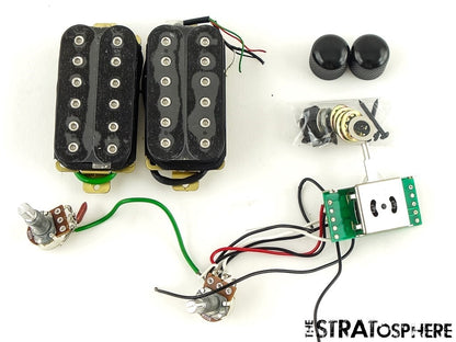 Ibanez RGA42FM Quantum Humbucker PICKUPS POTS KNOBS JACK Guitar Part Ceramic!