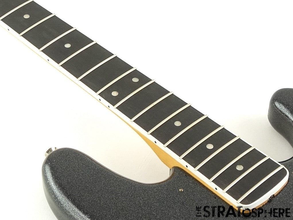 Fender Ltd. Gold Foil Jazz J Bass BODY + NECK Alder Ebony Black Sparkle
