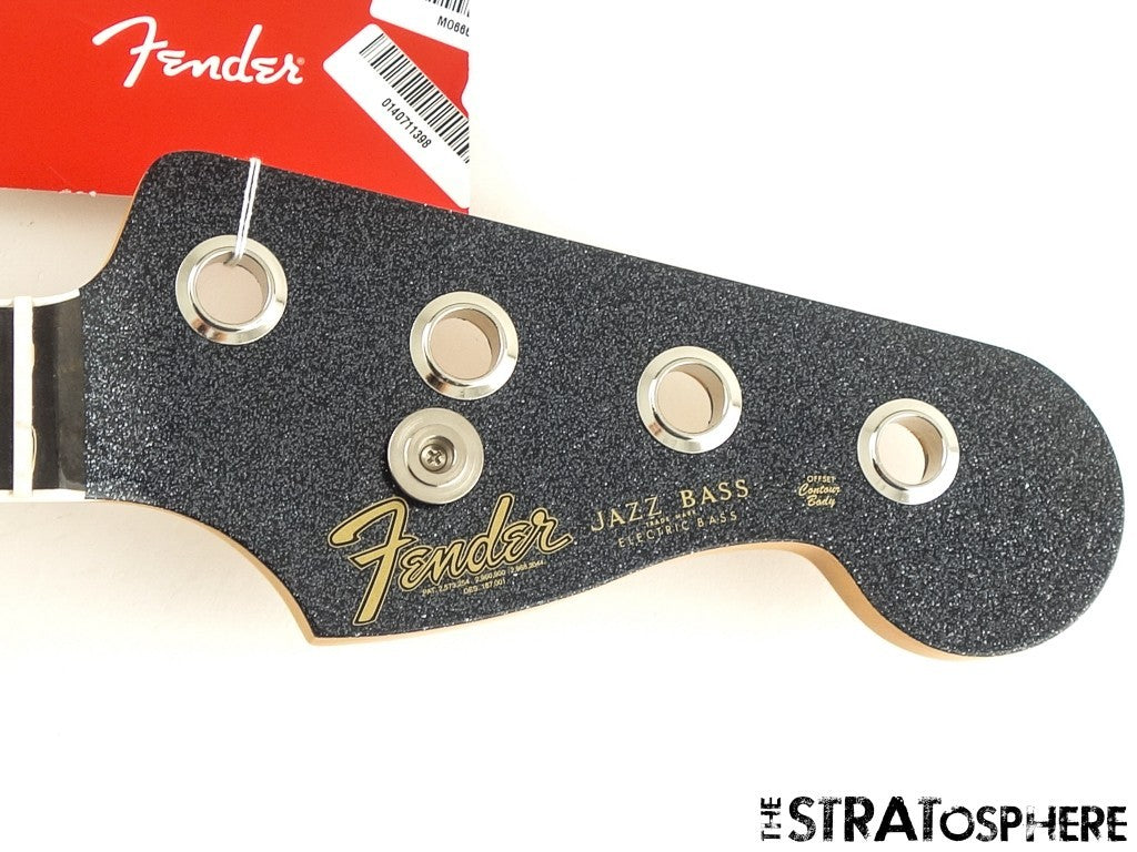 Fender Ltd. Gold Foil Jazz J Bass BODY + NECK Alder Ebony Black Sparkle