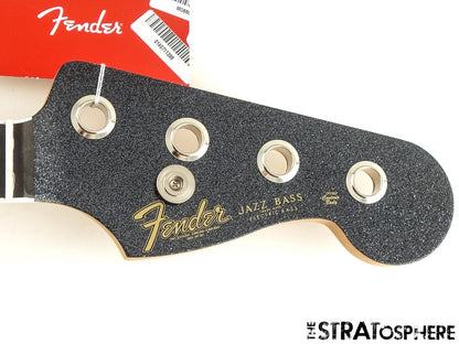 Fender Ltd. Gold Foil Jazz J Bass BODY + NECK Alder Ebony Black Sparkle