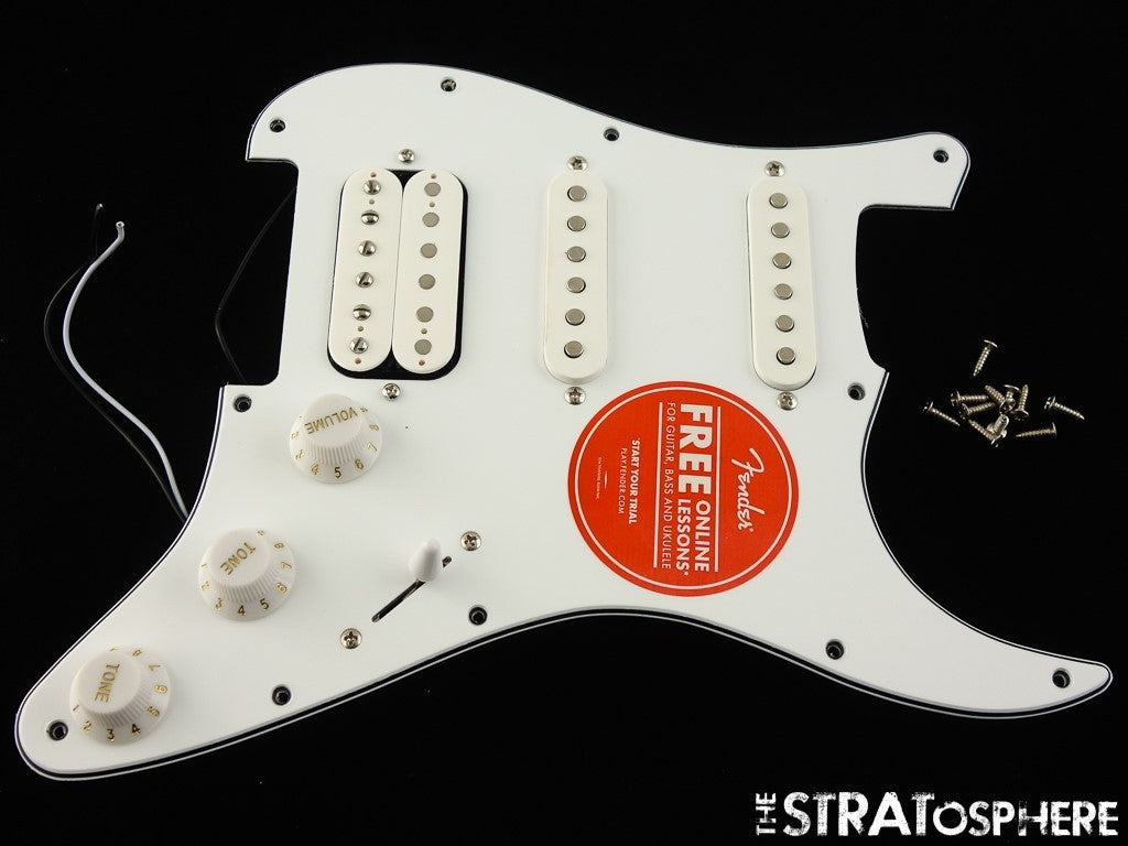 Fender Squier Affinity Strat FMT HSS LOADED PICKGUARD, Stratocaster Prewired