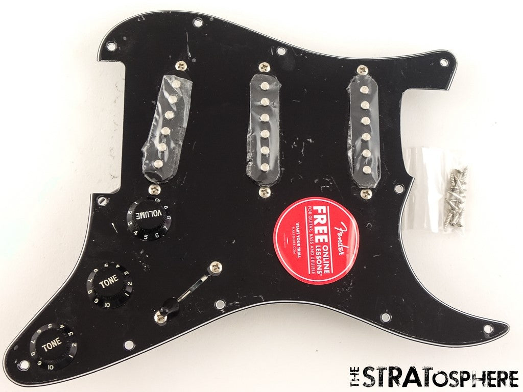 Fender Squier Affinity Series Strat LOADED PICKGUARD, Stratocaster Prewired BLK