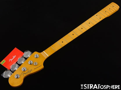LEFTY Fender American Professional II Precision P BASS NECK +TUNERS, '63 C Maple
