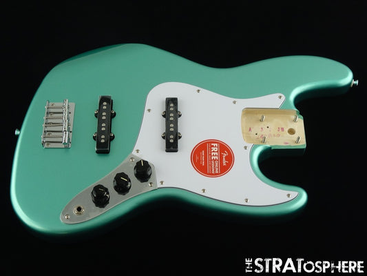 Fender Squier Affinity Active J Jazz BASS LOADED BODY Preamp, Mystic Surf Green