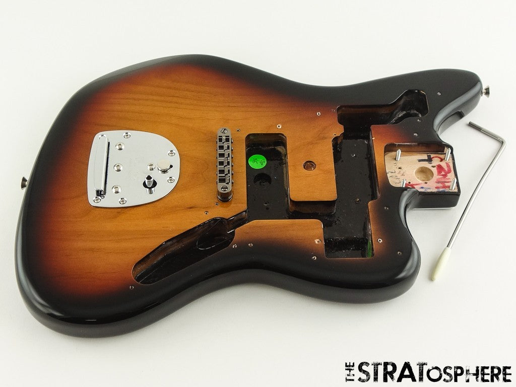 Vintage RI Fender Kurt Cobain NOS Jaguar HH Guitar BODY + HARDWARE Sunburst