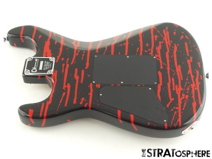 Charvel Warren DeMartini San Dimas LOADED BODY, Floyd Rose Duncan Skull + Blood