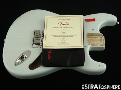 USA Fender Kenny Wayne Shepherd Strat BODY & HARDWARE Chambered Ash Sonic Blue