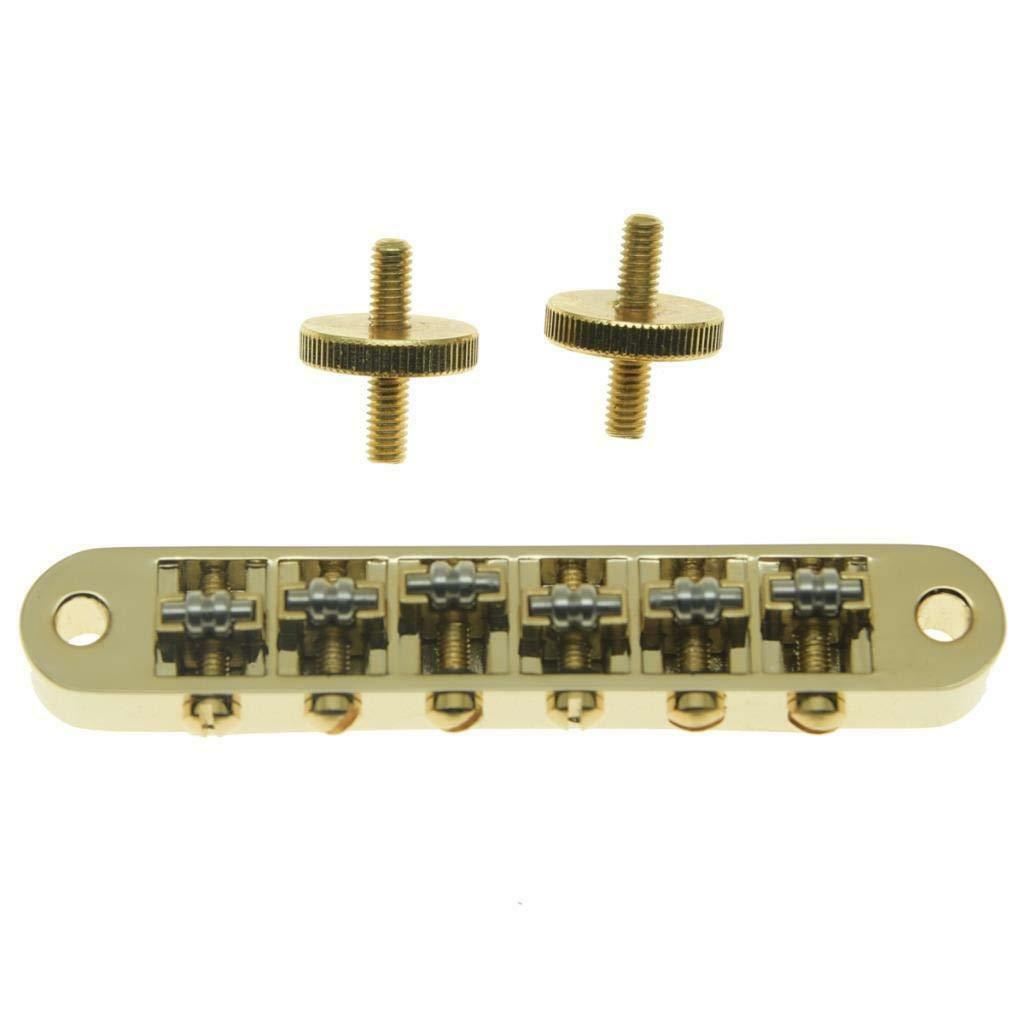 *NEW Roller Saddle BRIDGE M4 Threaded Post for Gibson TuneOMatic Les Paul Gold