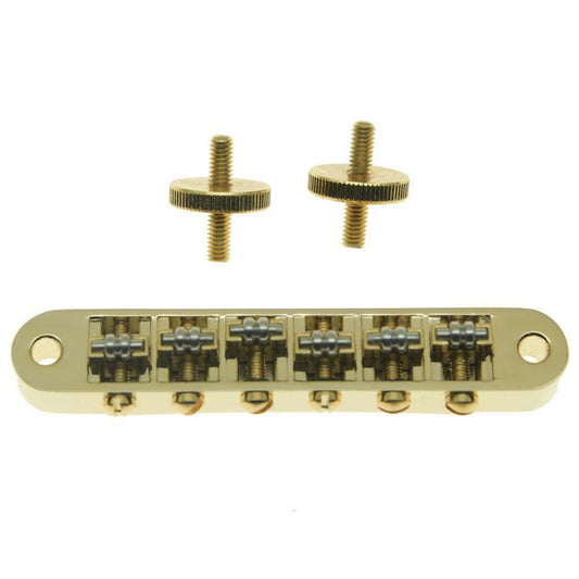 *NEW Roller Saddle BRIDGE M4 Threaded Post for Gibson TuneOMatic Les Paul Gold