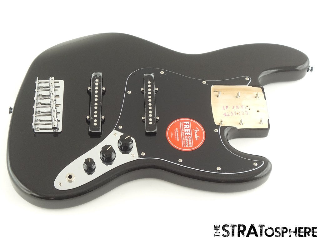 Fender Squier Affinity Jazz BASS VI Six String LOADED BODY, Black Metallic