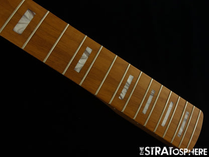 Fender MonoNeon Jazz J BASS V 5 String NECK + 5 GOLD TUNERS Roasted Maple