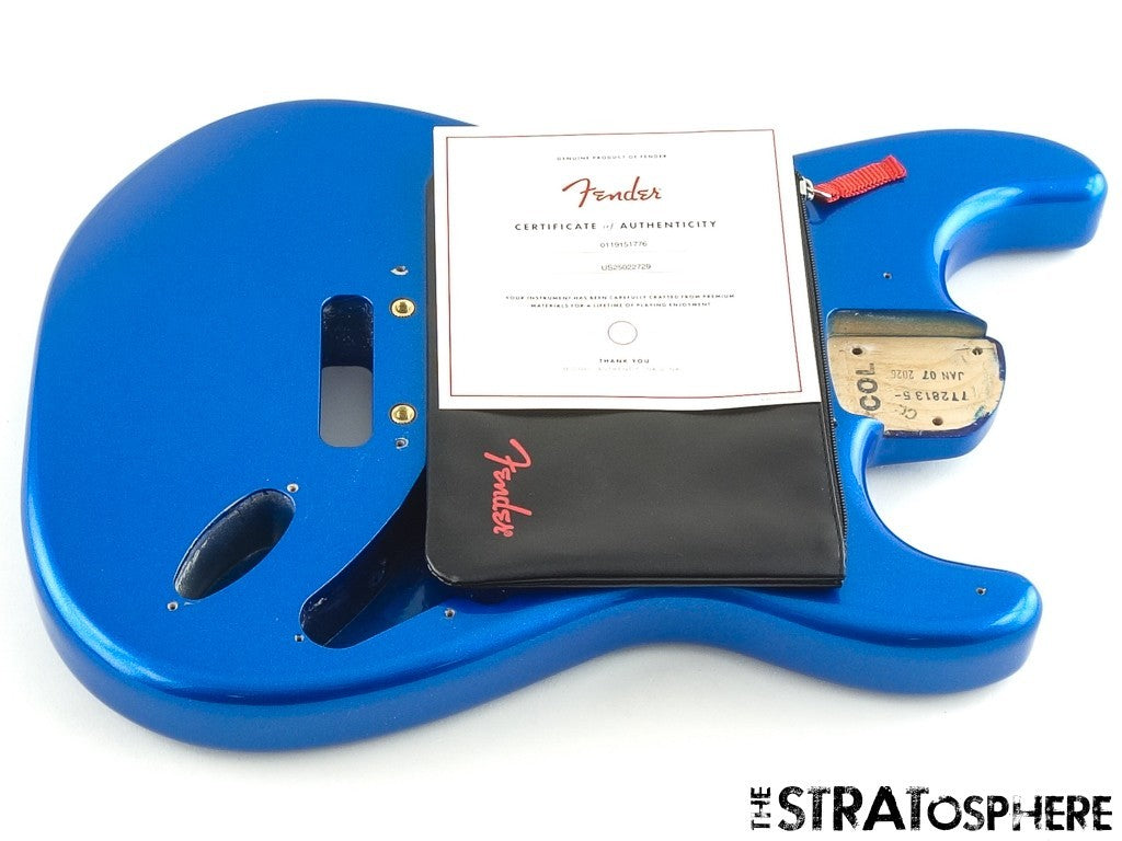Fender American Ultra II Stratocaster Strat BODY, USA Guitar Part Noble Blue