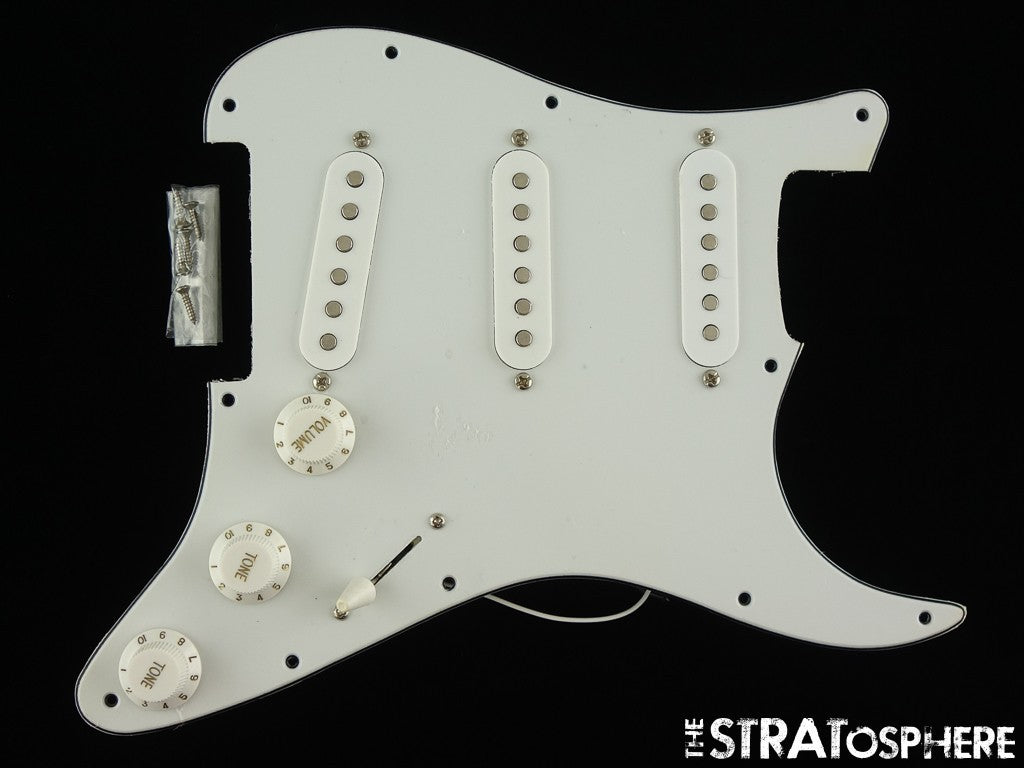 USED Fender MIM Strat LOADED PICKGUARD White