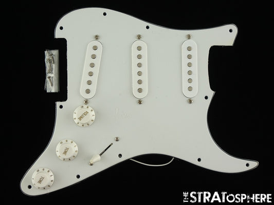 USED Fender MIM Strat LOADED PICKGUARD White