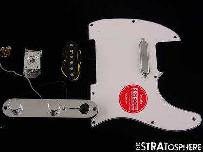 Fender Squier Affinity Series Tele LOADED PICKGUARD Pickups Knobs White.
