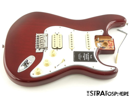 Fender Player II Stratocaster Strat HSS LOADED BODY, Mahogany Trans Cherry Burst