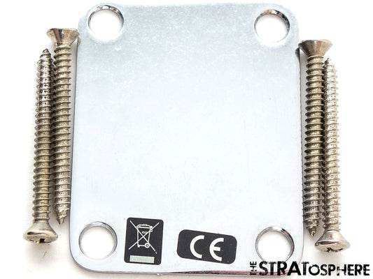 Fender Vintera II Road Worn 60s Stratocaster Strat NECK PLATE Chrome 1960s