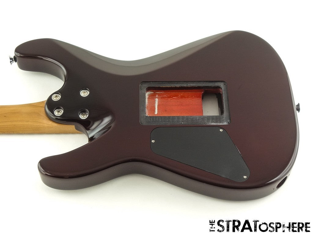 Charvel Pro Mod Plus San Dimas Floyd HH BODY & NECK Caramelized QM Sangria Burst