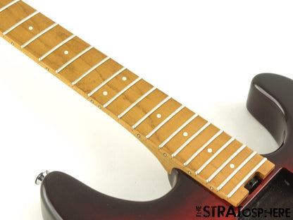 Charvel Pro Mod Plus San Dimas Floyd HH BODY & NECK Caramelized QM Sangria Burst