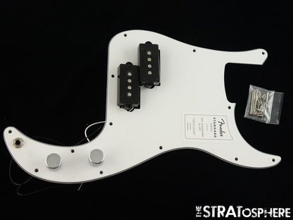 Fender Standard Precision Bass LOADED PICKGUARD w/ Pickups White