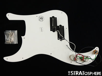 Fender Standard Precision Bass LOADED PICKGUARD w/ Pickups White