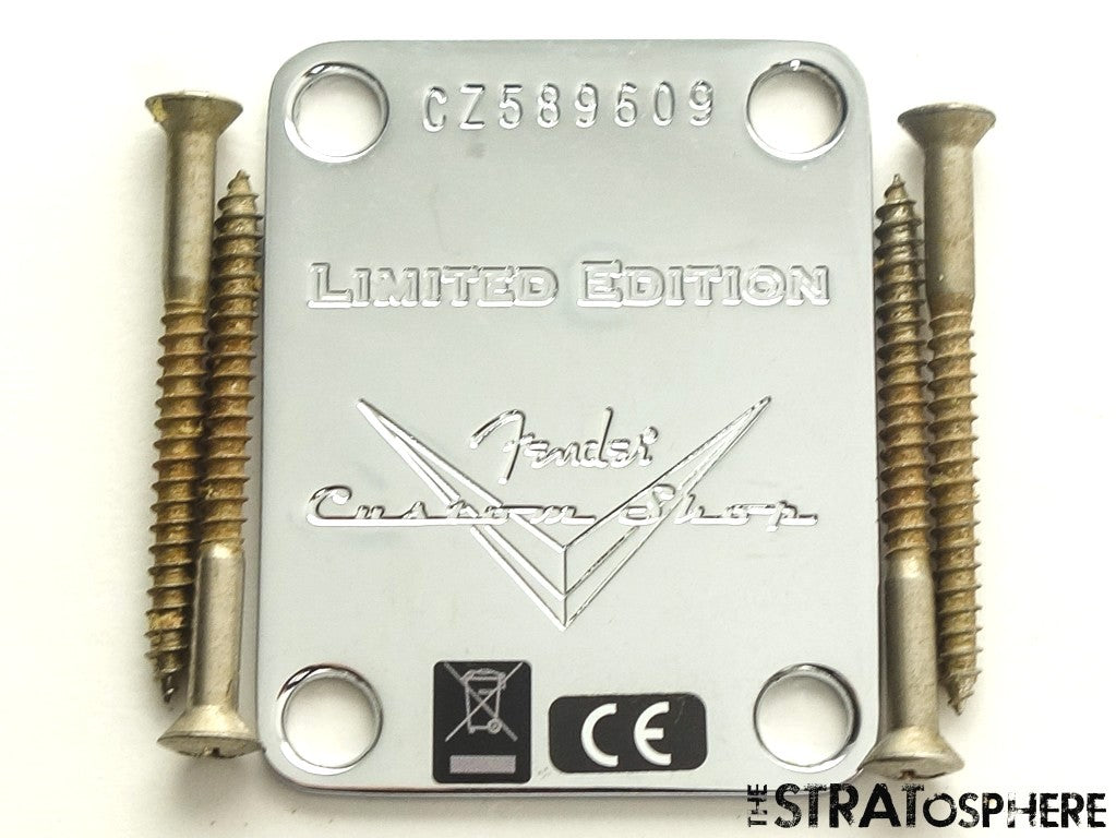 Fender USA Custom Shop 1963 Relic Telecaster NECK PLATE 63 Chrome Tele