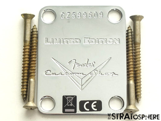 Fender USA Custom Shop 1963 Relic Telecaster NECK PLATE 63 Chrome Tele