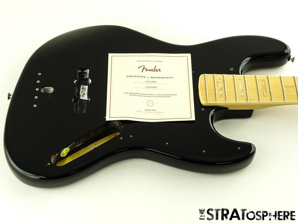 Fender American Geddy Lee Jazz J Bass BODY & NECK USA Alder Maple Black