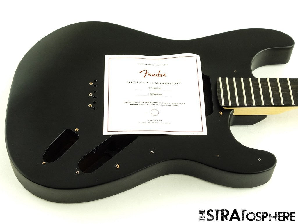 Fender American Jim Root Stratocaster Strat BODY + NECK Mahogany Ebony Black