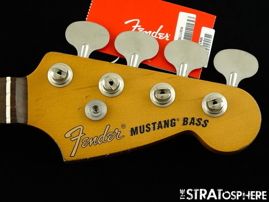 Fender JMJ Justin Meldal-Johnsen Road Worn Mustang Bass NECK w/ TUNERS