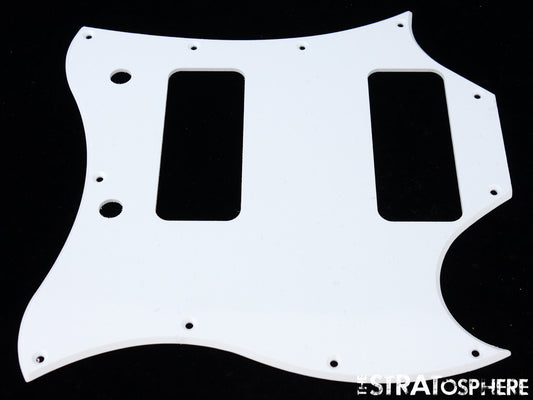 * NEW White PICKGUARD for USA Gibson SG *Special* P-90s Guitar 1 Ply 11 Hole
