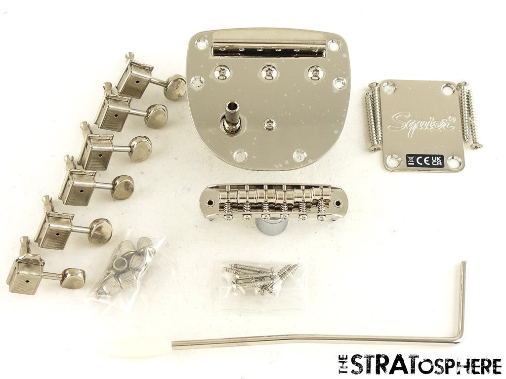 Fender Squier 70s Jaguar HARDWARE SET BRIDGE PLATE TUNERS