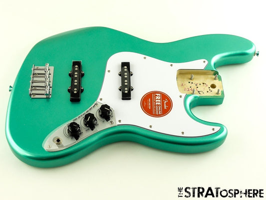 Fender Squier Affinity Active J Jazz BASS LOADED BODY Preamp, Mystic Surf Green