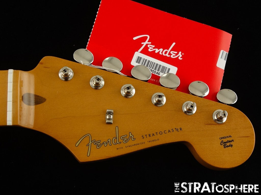 Fender Vintera II 50s RI Stratocaster Strat NECK + TUNERS, 1950s Maple Soft V