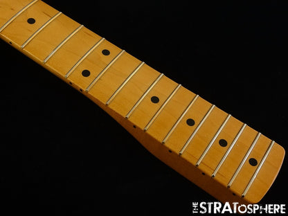 Fender Vintera II 50s RI Stratocaster Strat NECK + TUNERS, 1950s Maple Soft V