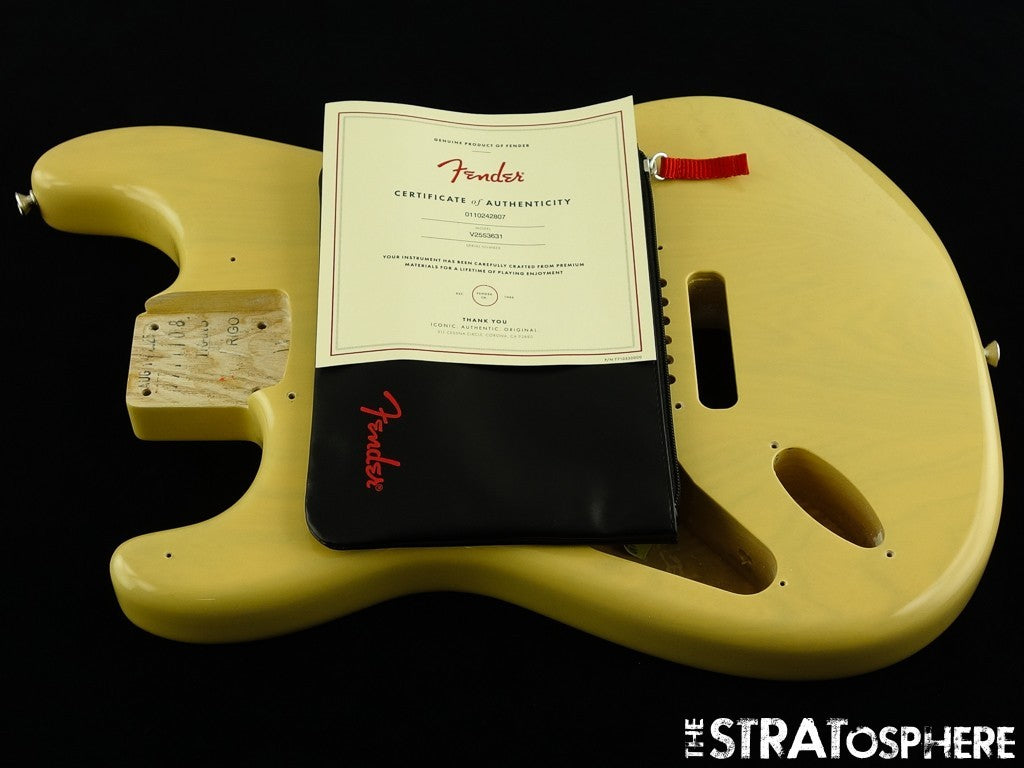 LEFTY Fender AV II American Vintage 1957 Strat BODY ASH Vintage Blonde