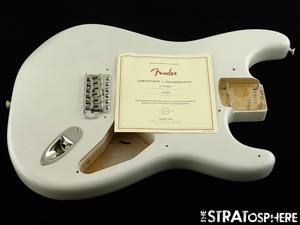 USA Fender ERIC JOHNSON Strat BODY + HARDWARE American White Blonde