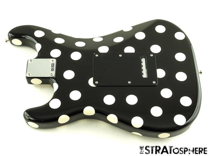 Fender Buddy Guy Stratocaster Strat BODY + HARDWARE, Guitar Black Polka Dot