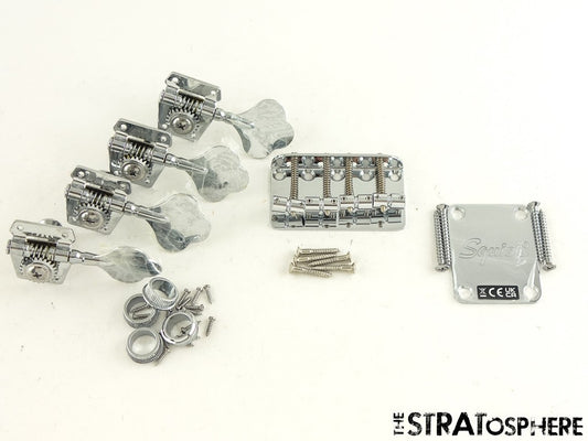 Fender Squier Affinity Precision P Bass PJ HARDWARE SET BRIDGE PLATE TUNERS.