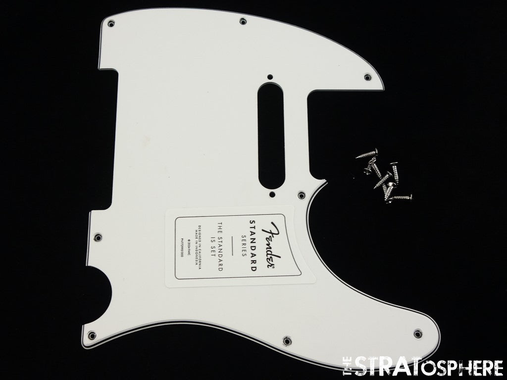 Fender Standard Telecaster Tele PICKGUARD, Part 3 Ply White!